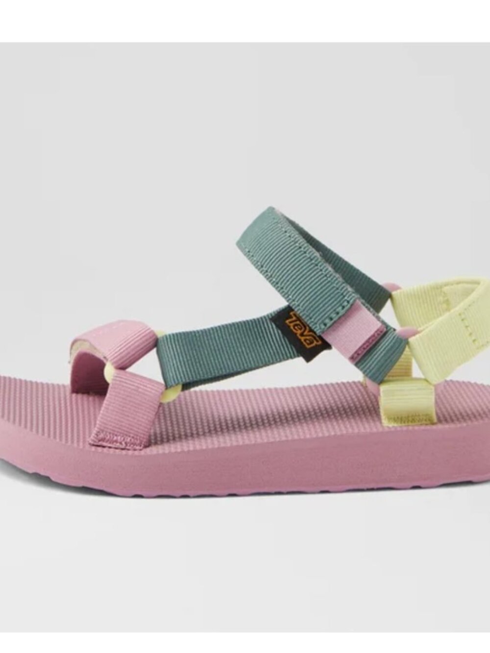 Teva Original Universal Junior Lilac Green Fabric Sandals Outdoor Camp Hiking 5